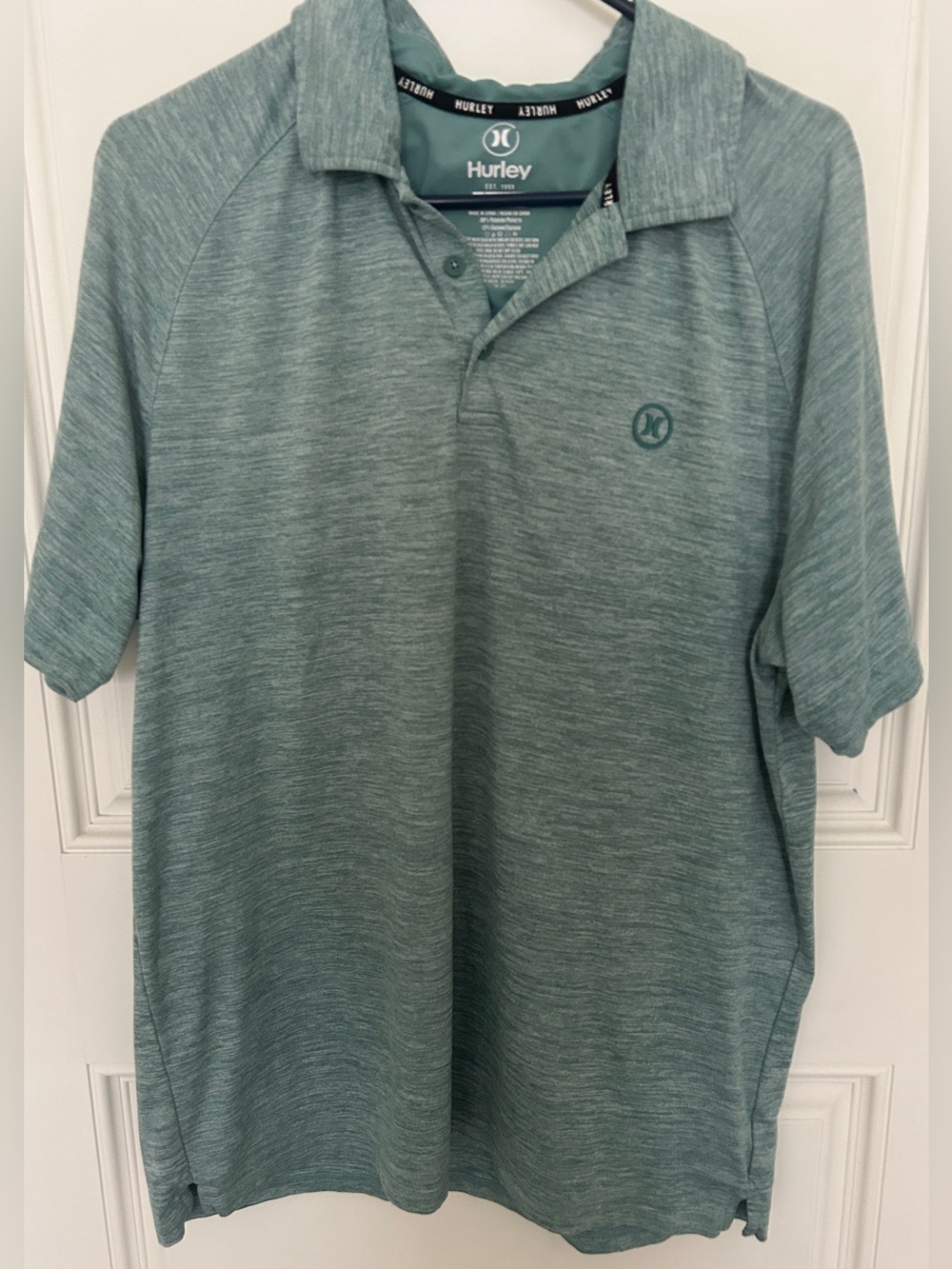 Hurley Men's 4-Way Stretch Moisture-Wicking Performance Polo Shirt - Picture 2 of 7